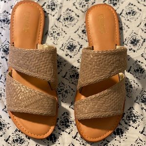 Gold Carlos Santana Sandals